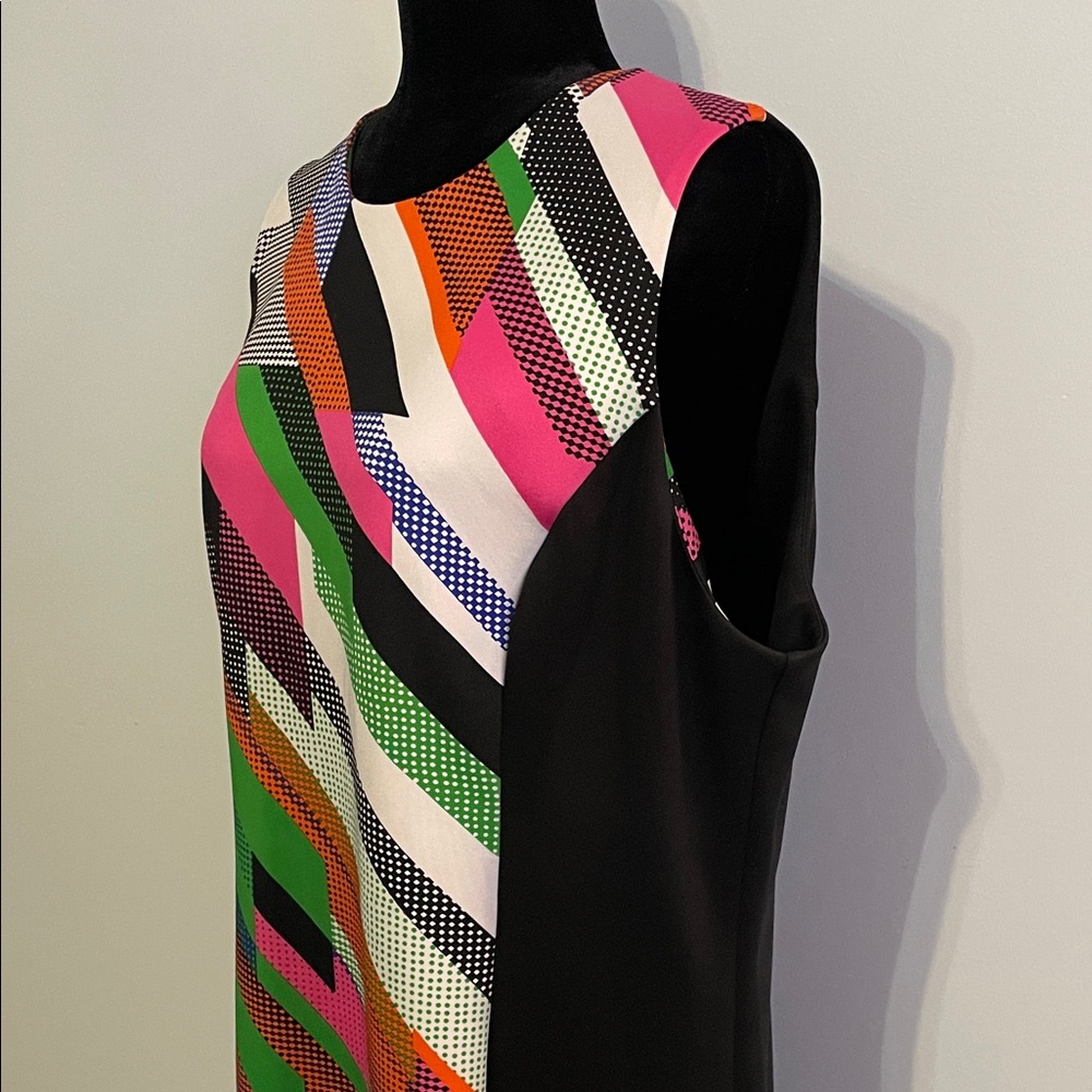 Calvin Klein Multicolor Geometric Pattern Dress - Picture 4 of 7